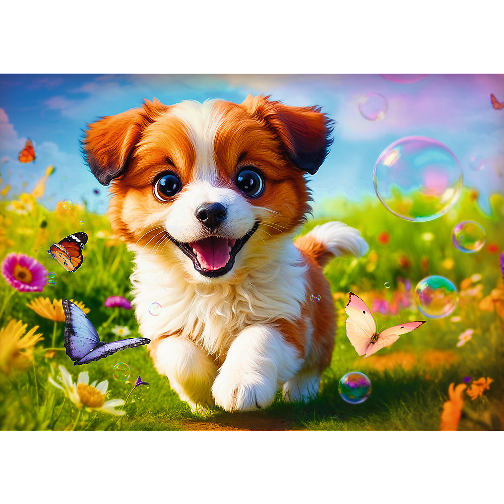 TREFL Jigsaw จิ๊กซอว์ จำนวน 500 ชิ้น รุ่น Happy Puppy (48x34 cm.) ผลิตและนำเข้าจากยุโรป พร้อมส่ง