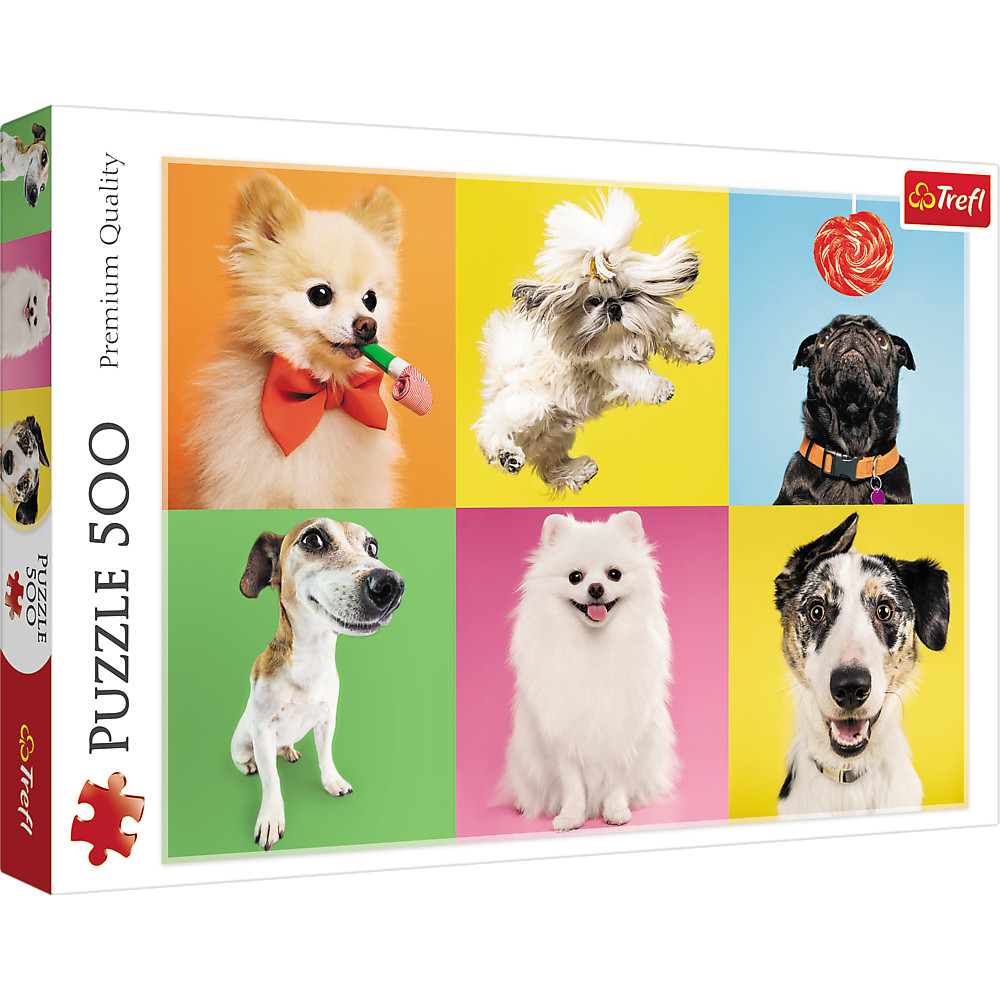 TREFL Jigsaw จิ๊กซอว์ จำนวน 500 ชิ้น รุ่น Dogs (48x34 cm.) นำเข้าจากยุโรป พร้อมส่ง