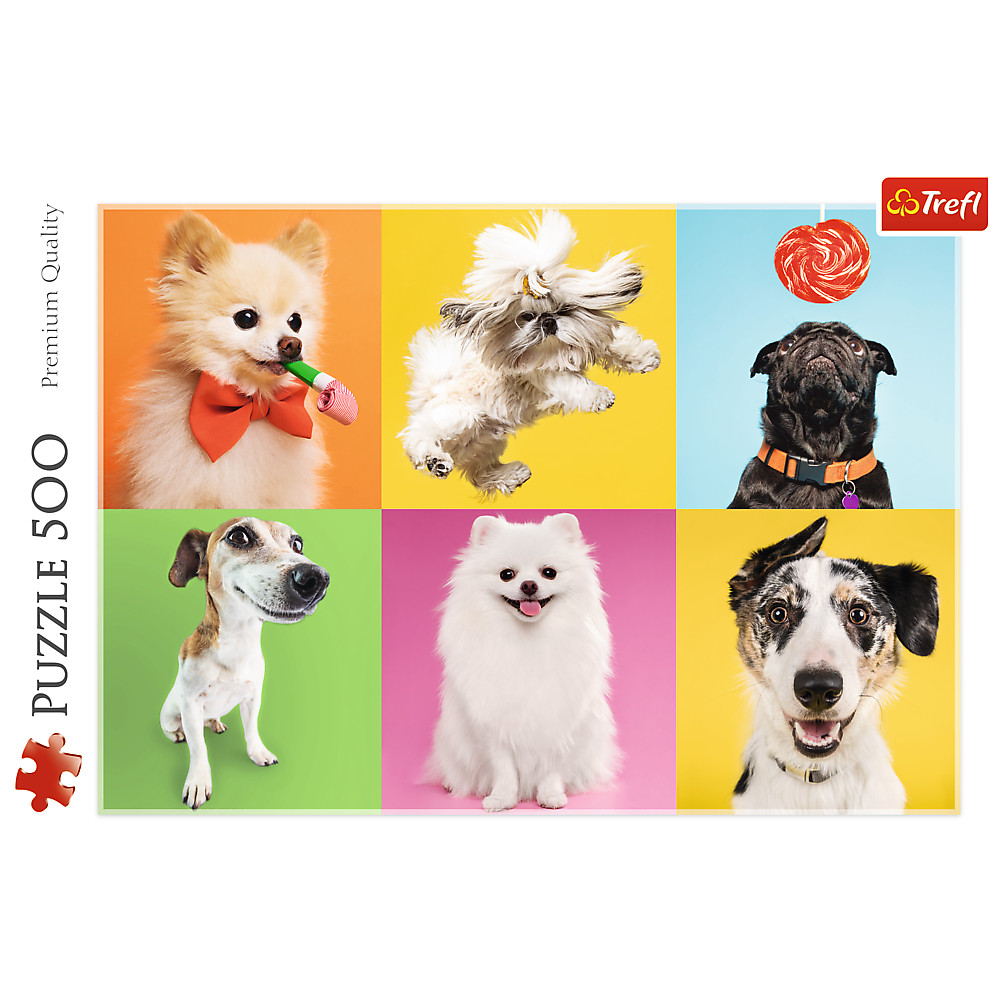 TREFL Jigsaw จิ๊กซอว์ จำนวน 500 ชิ้น รุ่น Dogs (48x34 cm.) นำเข้าจากยุโรป พร้อมส่ง