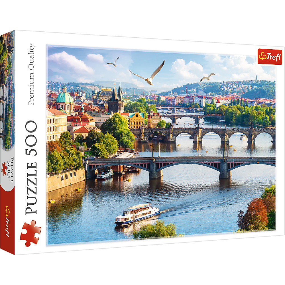 TREFL Jigsaw จิ๊กซอว์ จำนวน 500 ชิ้น รุ่น Prague Czech Republic (48x34 cm.) นำเข้าจากยุโรป พร้อมส่ง