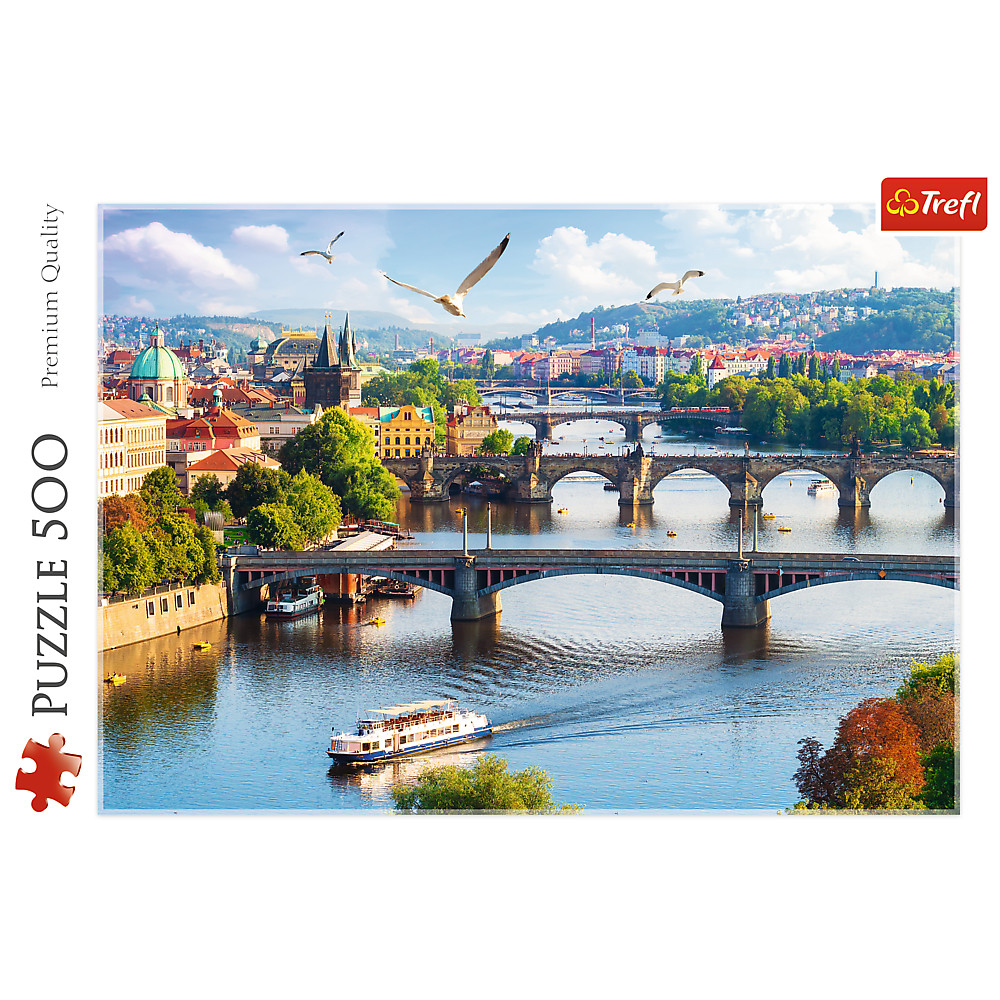TREFL Jigsaw จิ๊กซอว์ จำนวน 500 ชิ้น รุ่น Prague Czech Republic (48x34 cm.) นำเข้าจากยุโรป พร้อมส่ง
