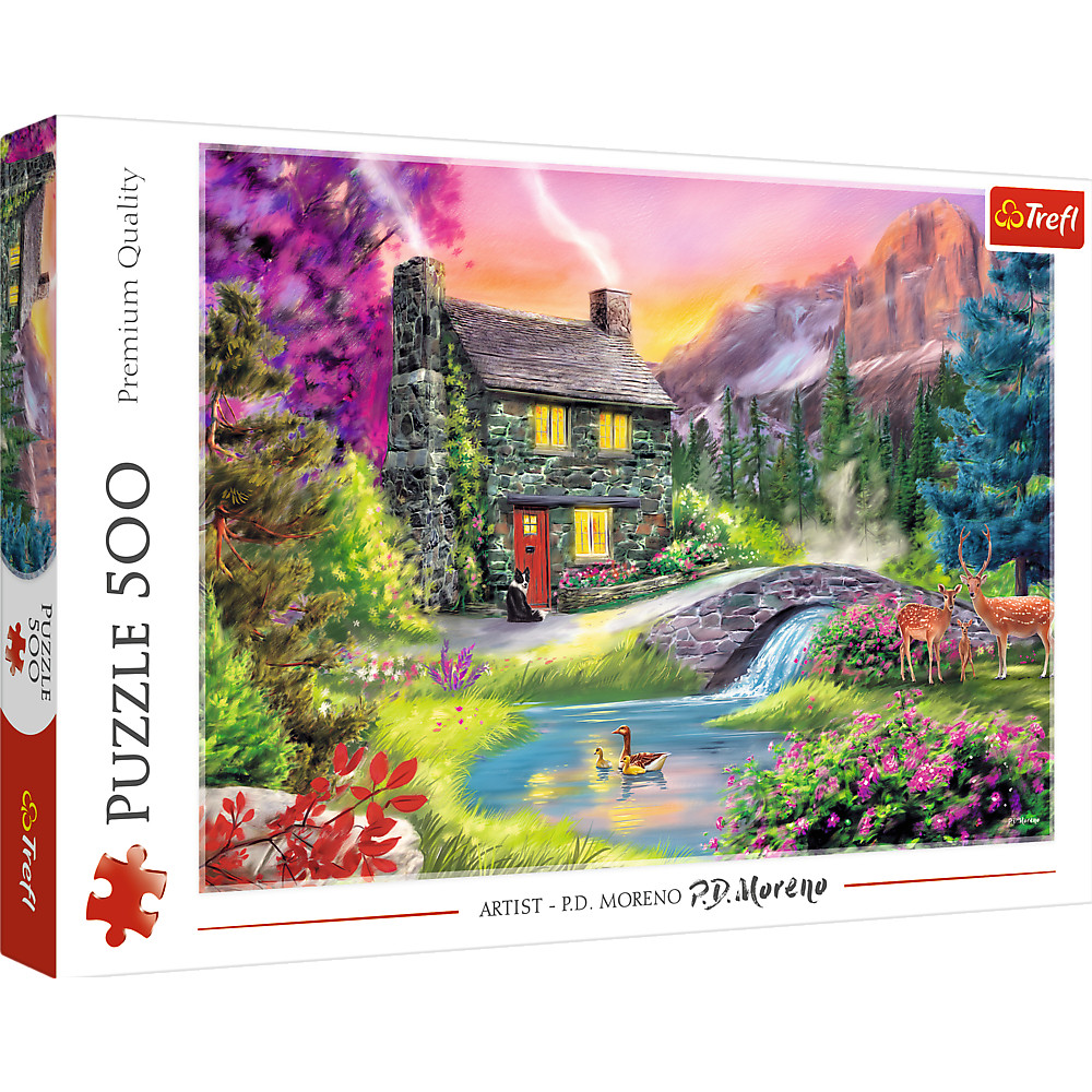 TREFL Jigsaw จิ๊กซอว์ จำนวน 500 ชิ้น รุ่น Mountain idyll (48x34 cm.) ผลิตและนำเข้าจากยุโรป พร้อมส่ง