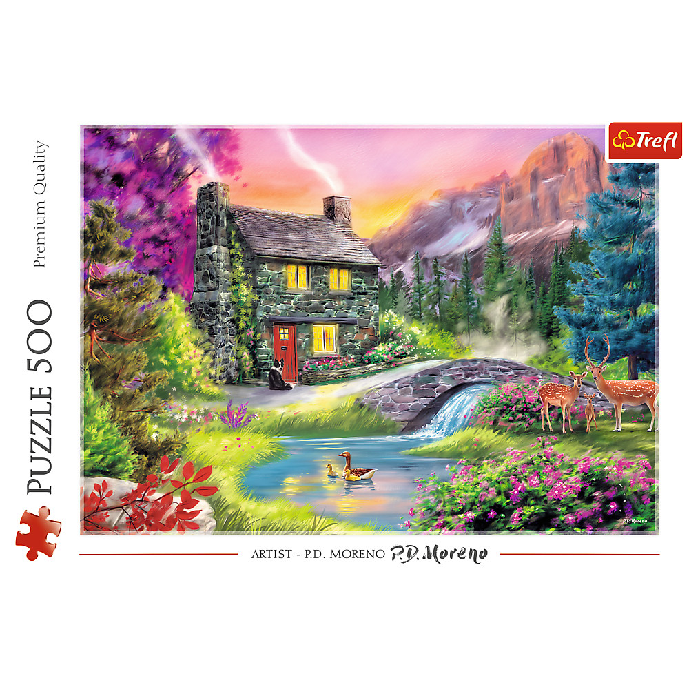 TREFL Jigsaw จิ๊กซอว์ จำนวน 500 ชิ้น รุ่น Mountain idyll (48x34 cm.) ผลิตและนำเข้าจากยุโรป พร้อมส่ง