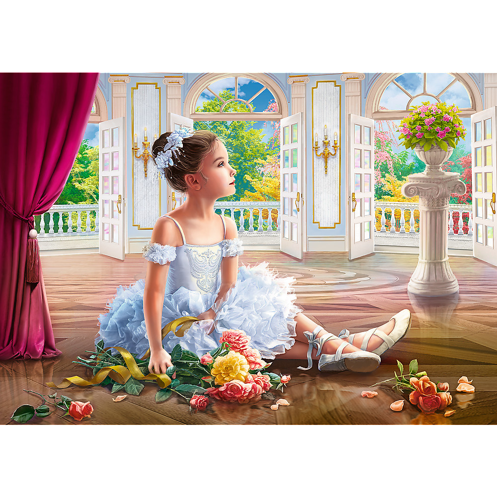 TREFL Jigsaw จิ๊กซอว์ 500 ชิ้น รุ่น Little ballerina (48x34 cm.) ผลิตและนำเข้าจากยุโรป พร้อมส่ง