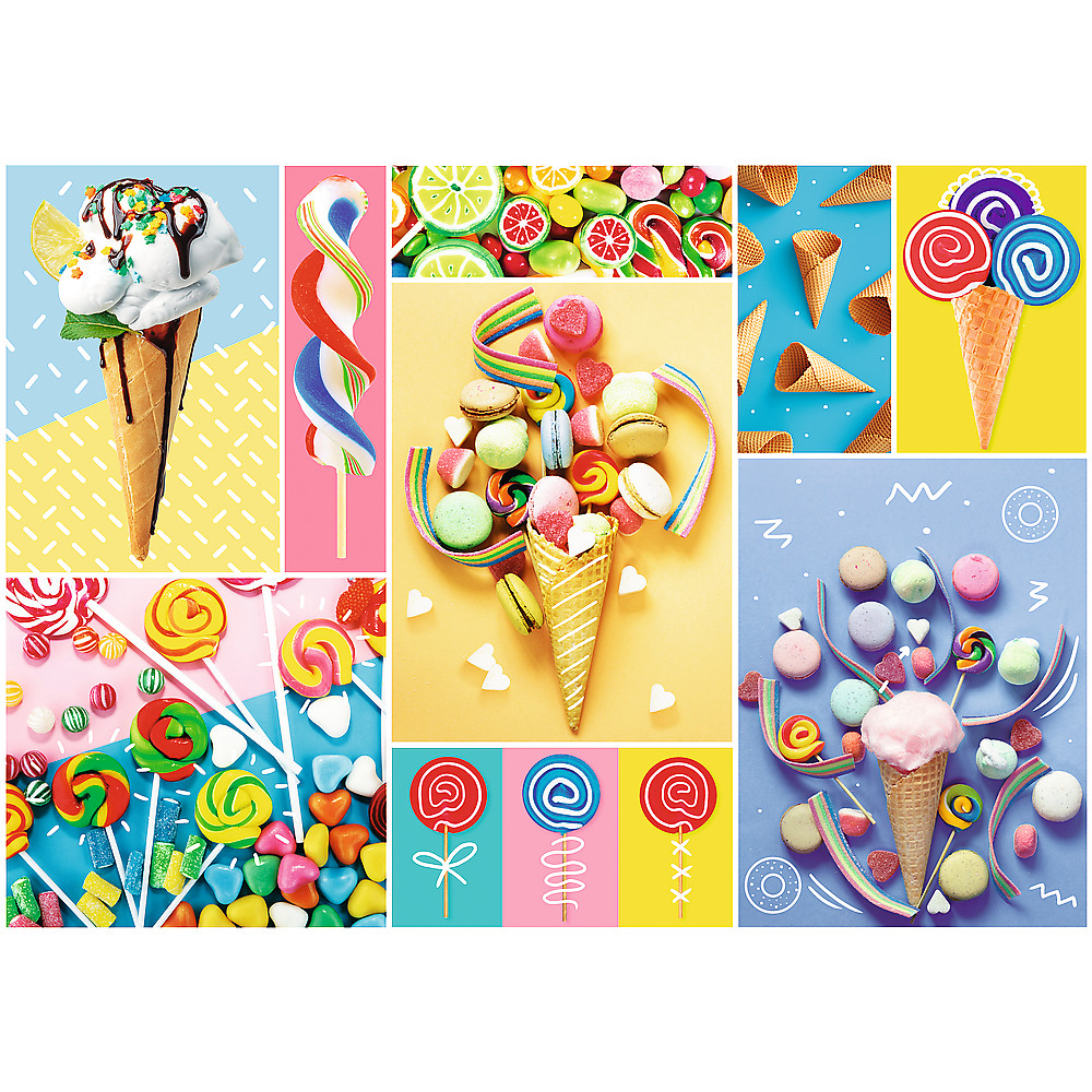 TREFL Jigsaw จิ๊กซอว์ 500 ชิ้น รุ่น Favorite Sweets (48x34 cm.) ผลิตและนำเข้าจากยุโรป พร้อมส่ง