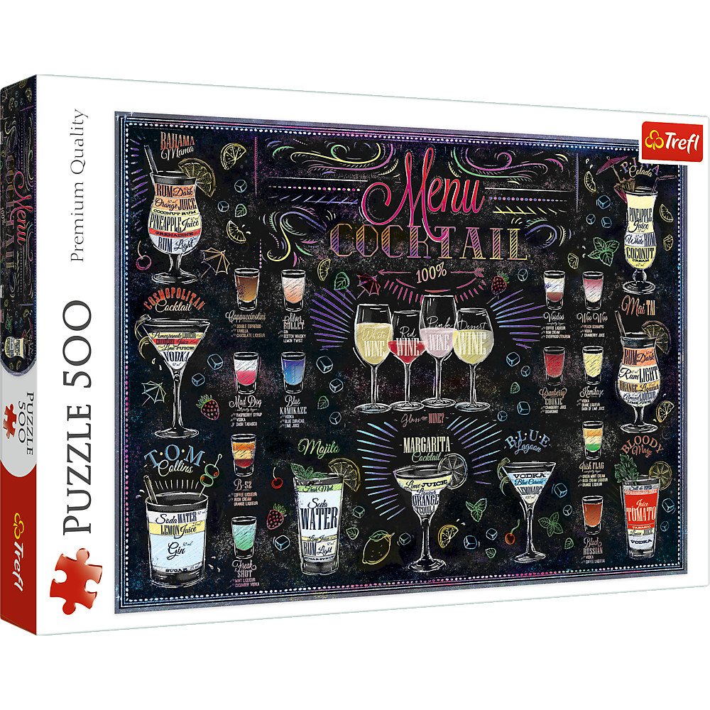 TREFL Jigsaw จิ๊กซอว์ จำนวน 500 ชิ้น รุ่น Cocktails (48x34 cm.) ผลิตและนำเข้าจากยุโรป พร้อมส่ง