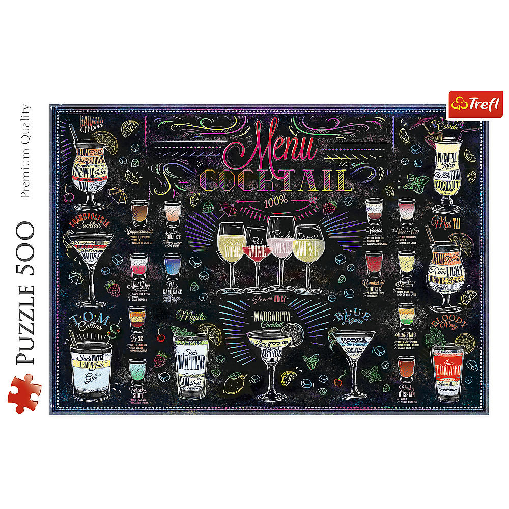 TREFL Jigsaw จิ๊กซอว์ จำนวน 500 ชิ้น รุ่น Cocktails (48x34 cm.) ผลิตและนำเข้าจากยุโรป พร้อมส่ง