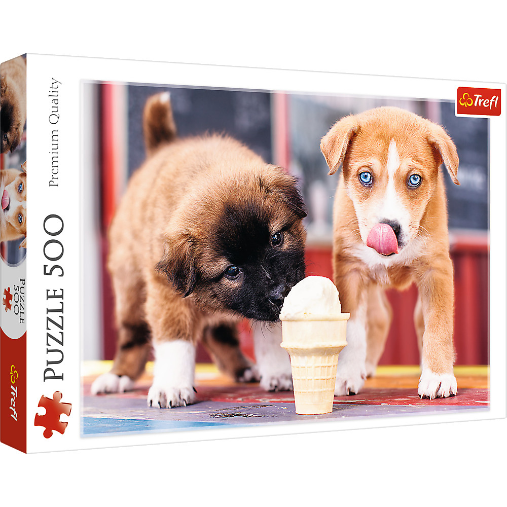 TREFL Jigsaw จิ๊กซอว์ จำนวน 500 ชิ้น รุ่น Ice cream time! (48x34 cm.) ผลิตและนำเข้าจากยุโรป พร้อมส่ง