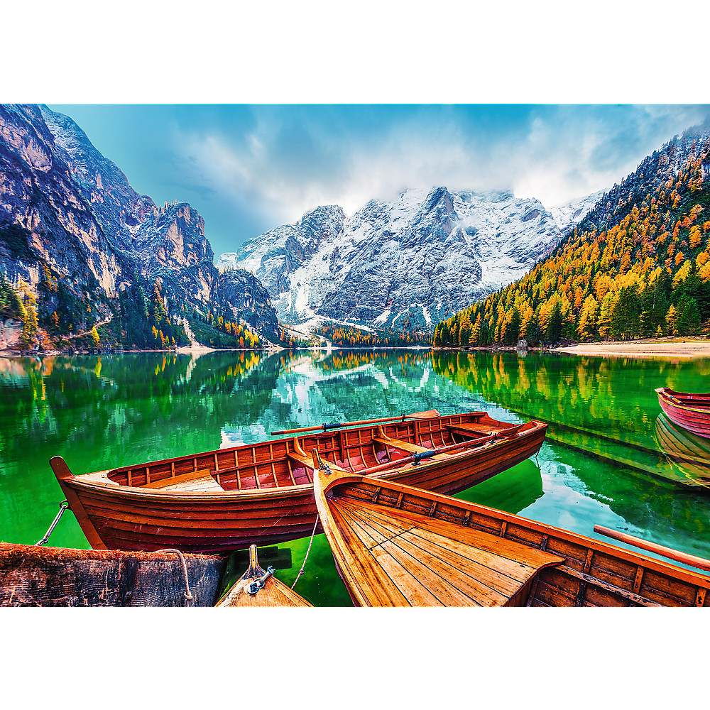 TREFL Jigsaw จิ๊กซอว์ 500 ชิ้น รุ่น Lake Braies, Italy (48x34 cm.) ผลิตและนำเข้าจากยุโรป พร้อมส่ง