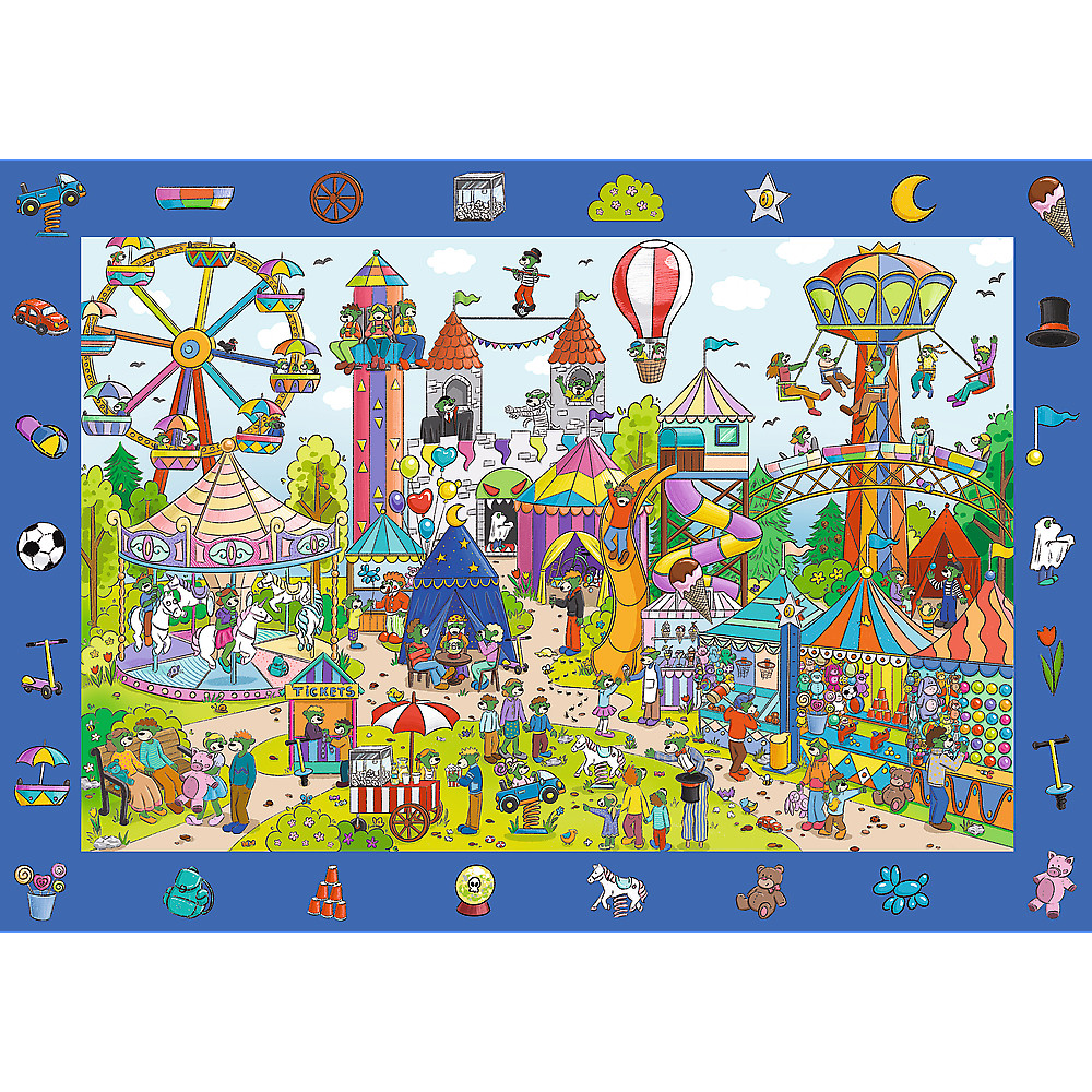 TREFL Jigsaw จิ๊กซอว์เด็ก 100 ชิ้น Spy Guy Observational Puzzle Amusement Park 5ปี+ นำเข้าจากยุโรป