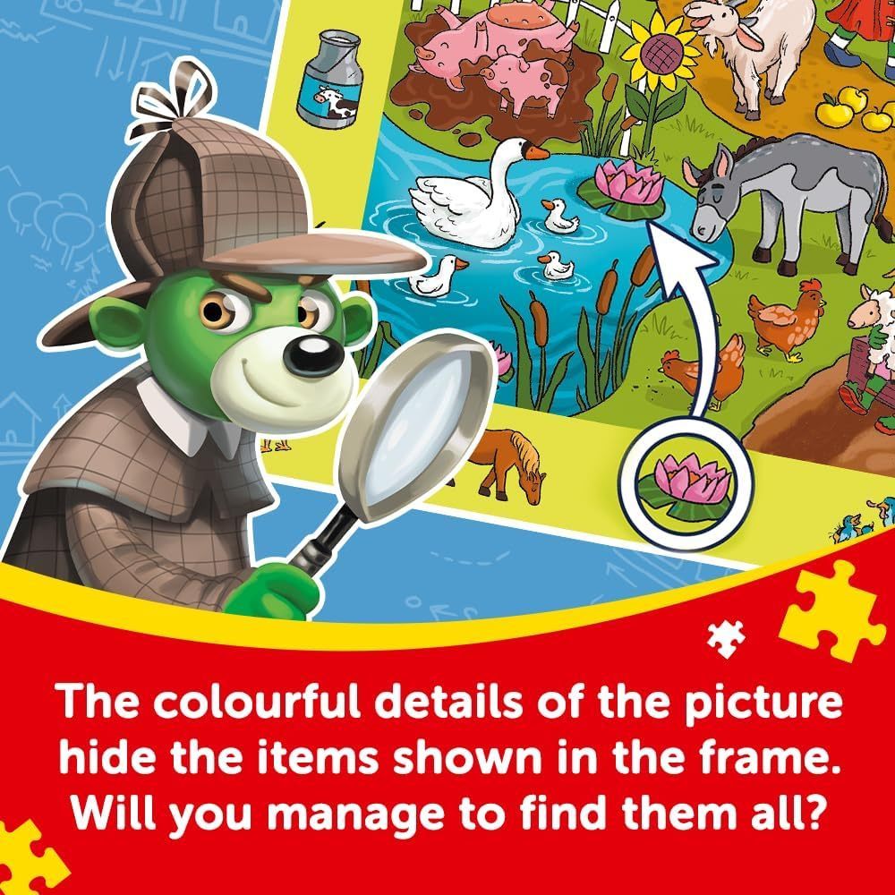 TREFL Jigsaw จิ๊กซอว์เด็ก 100 ชิ้น Spy Guy Observational Puzzle Amusement Park 5ปี+ นำเข้าจากยุโรป