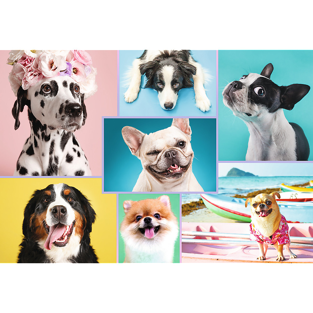 TREFL Jigsaw จิ๊กซอว์ จำนวน 1500 ชิ้น รุ่น Cute dogs (85x58 cm.) ผลิตและนำเข้าจากยุโรป พร้อมส่ง