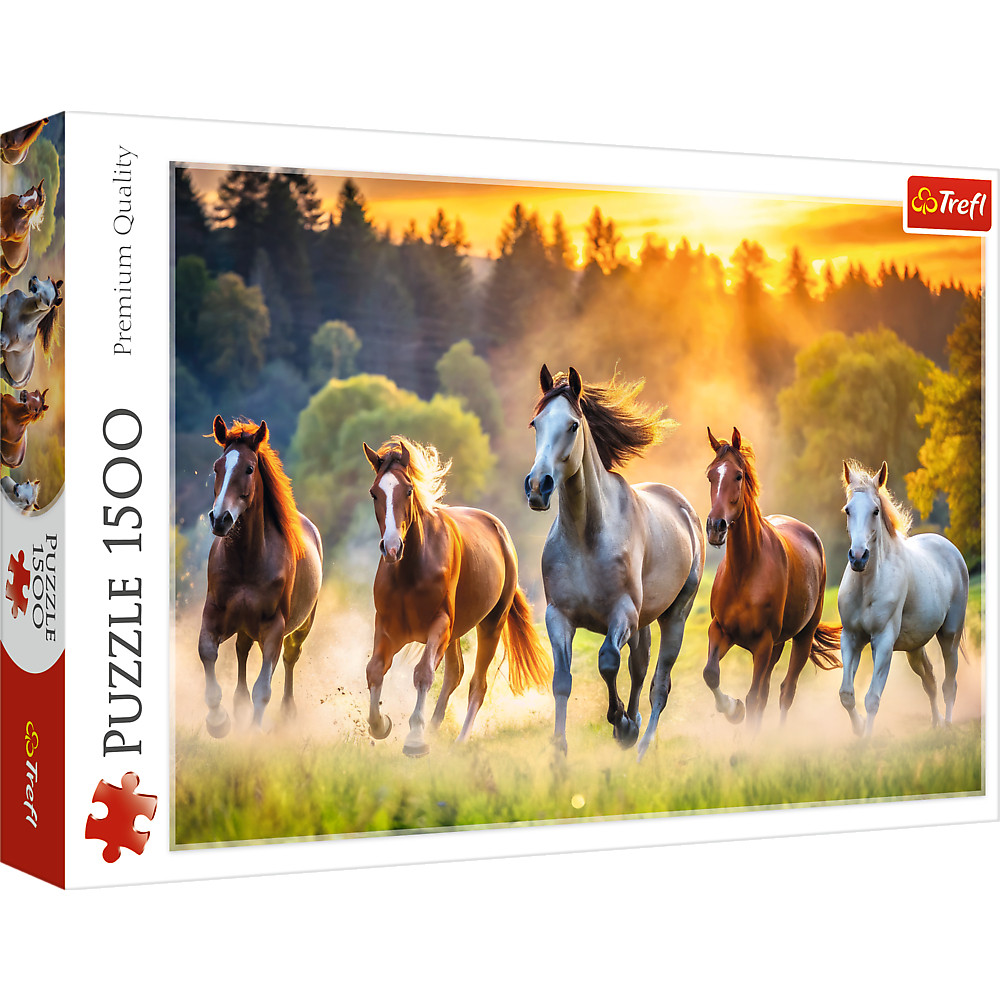 TREFL Jigsaw จิ๊กซอว์ จำนวน 1500 ชิ้น รุ่น Wild horses (85x58 cm.) ผลิตและนำเข้าจากยุโรป พร้อมส่ง