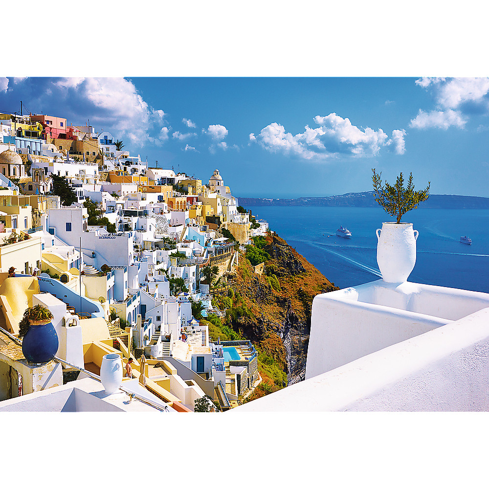 TREFL Jigsaw จิ๊กซอว์ 1500 ชิ้น รุ่น Santorini, Greece (85x58 cm.) ผลิตและนำเข้าจากยุโรป พร้อมส่ง