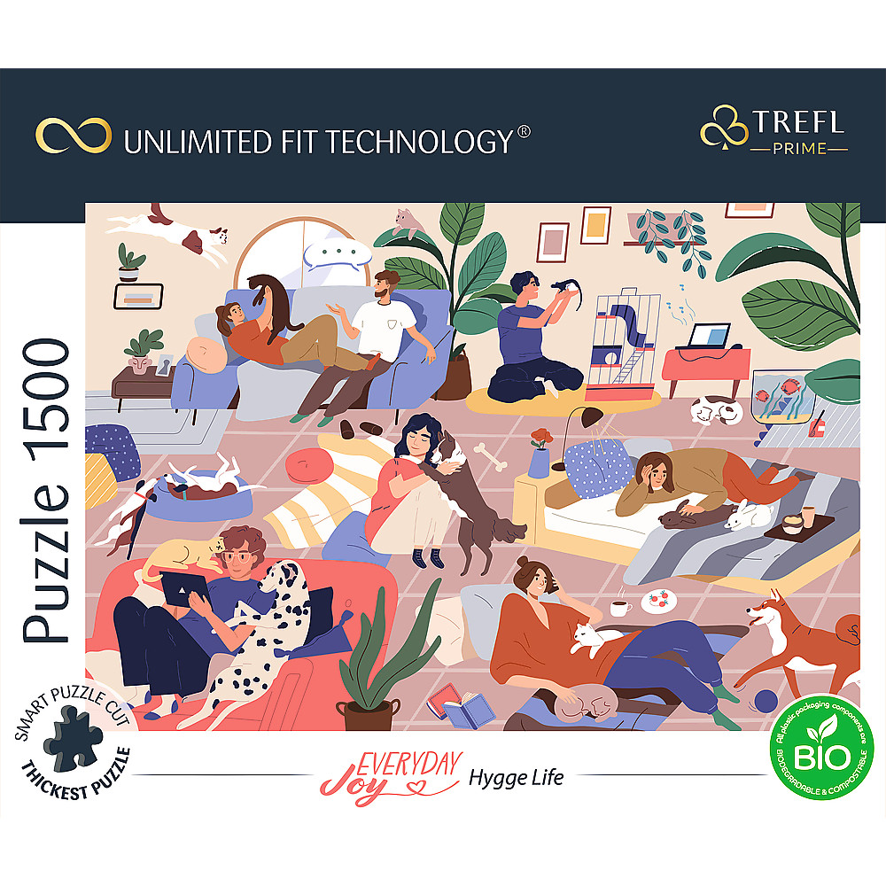 TREFL PRIME Jigsaw จิ๊กซอว์ จำนวน 1500 ชิ้น รุ่น Hygge Life (85x58 cm.) นำเข้าจากยุโรป คุณภาพสูง พร้อมส่ง