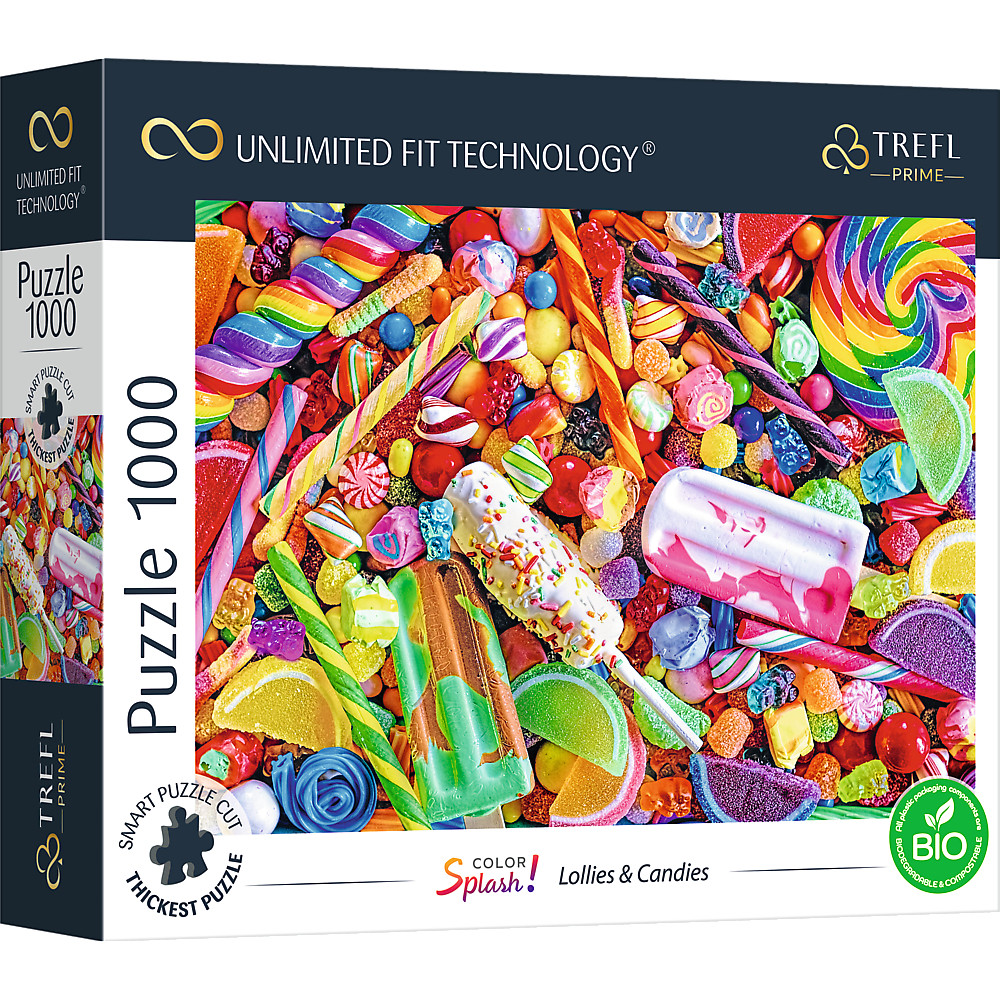 TREFL PRIME Jigsaw จิ๊กซอว์ จำนวน 1000 ชิ้น รุ่น Lollies & Candies (68.3x48 cm.) นำเข้าจากยุโรป
