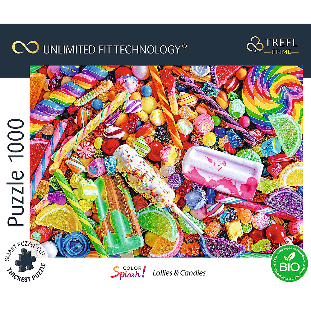 TREFL PRIME Jigsaw จิ๊กซอว์ จำนวน 1000 ชิ้น รุ่น Lollies & Candies (68.3x48 cm.) นำเข้าจากยุโรป