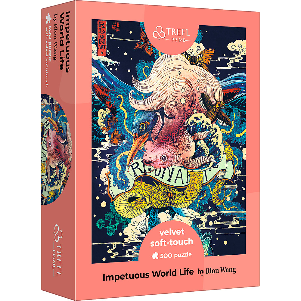 TREFL PRIME VELVET Jigsaw จิ๊กซอว์ 500 ชิ้น รุ่น Impetuous World Life (48x34 cm.) ผลิตนำเข้าจากยุโรป