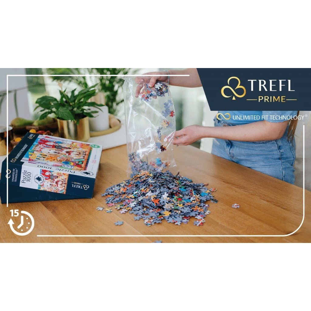 TREFL PRIME VELVET Jigsaw จิ๊กซอว์ 500 ชิ้น รุ่น Impetuous World Life (48x34 cm.) ผลิตนำเข้าจากยุโรป