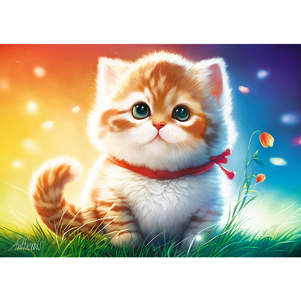 TREFL PRIME Jigsaw จิ๊กซอว์ 500 ชิ้น รุ่น Charming Kitten (48x34 cm.) ผลิตและนำเข้าจากยุโรป คุณภาพสูง พร้อมส่ง