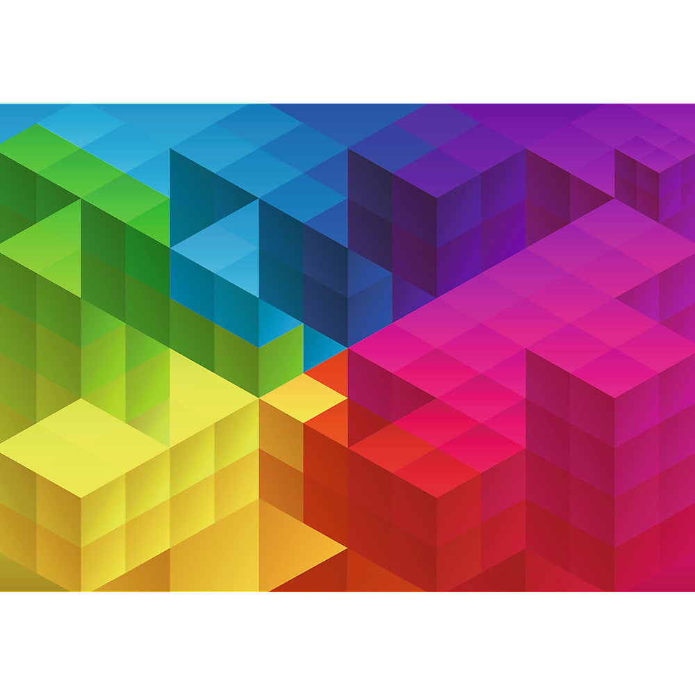 TREFL PRIME Jigsaw จิ๊กซอว์ จำนวน 1000 ชิ้น รุ่น Cubic Gradient (68.3x48 cm.) ผลิตและนำเข้าจากยุโรป