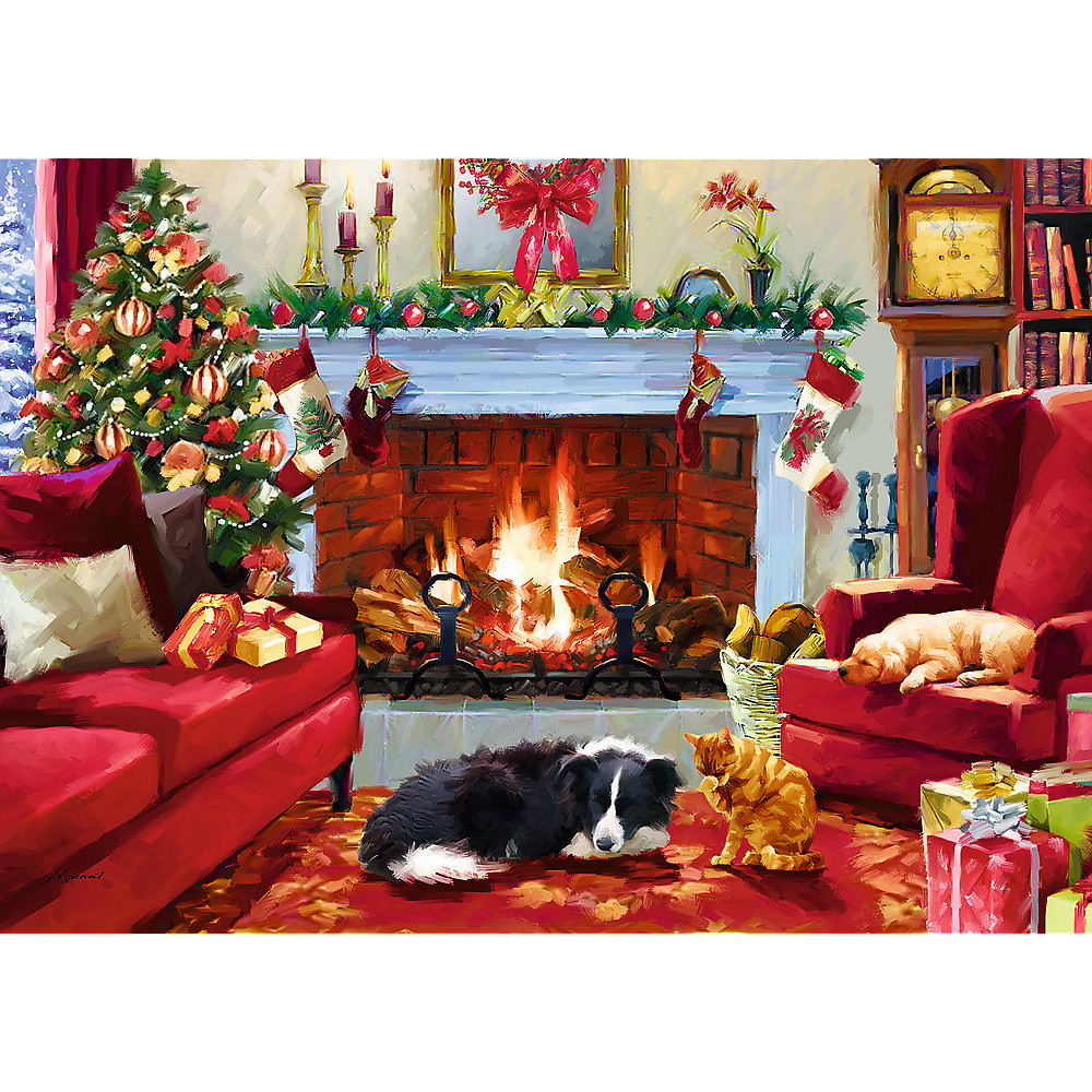 TREFL PRIME Jigsaw จิ๊กซอว์ คริสต์มาส 1000 ชิ้น รุ่น Dreaming of Winter (68.3x48 cm.) ผลิตและนำเข้าจากยุโรป พร้อมส่ง
