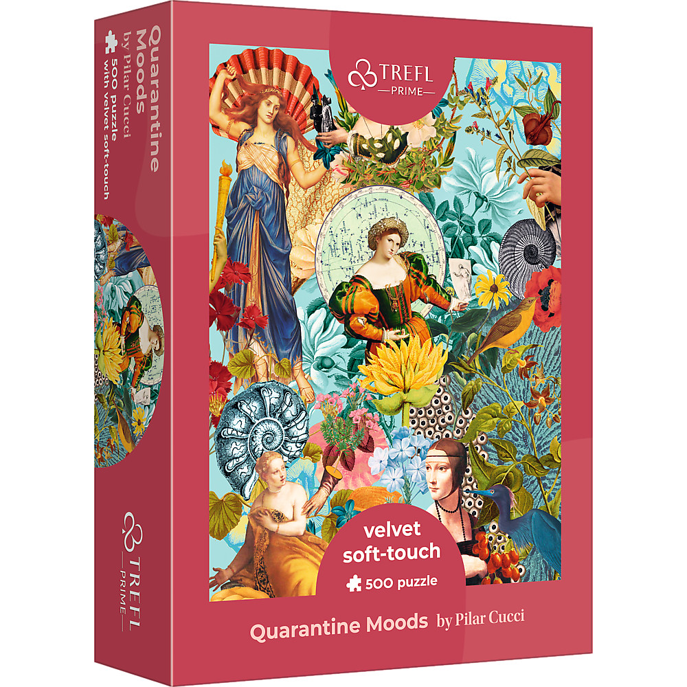 TREFL PRIME VELVET Jigsaw จิ๊กซอว์ 500 ชิ้น รุ่น Quarantine Moods (48x34 cm.) ผลิตและนำเข้าจากยุโรป