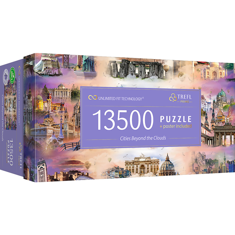 TREFL PRIME Jigsaw จิ๊กซอว์ 13500 ชิ้น Cities Beyond the Clouds (198.6x137.6 cm.) ผลิตนำเข้าจากยุโรป