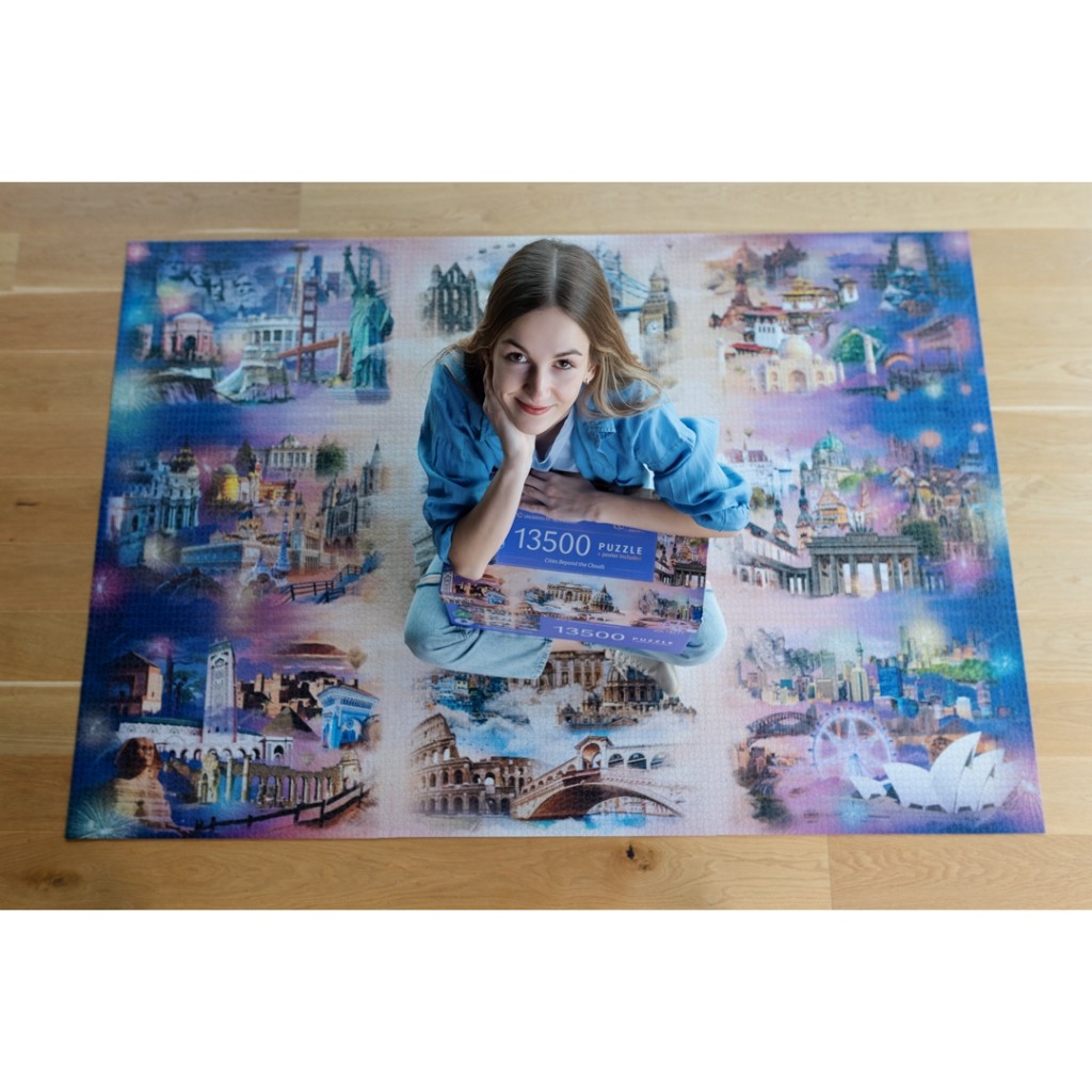 TREFL PRIME Jigsaw จิ๊กซอว์ 13500 ชิ้น Cities Beyond the Clouds (198.6x137.6 cm.) ผลิตนำเข้าจากยุโรป