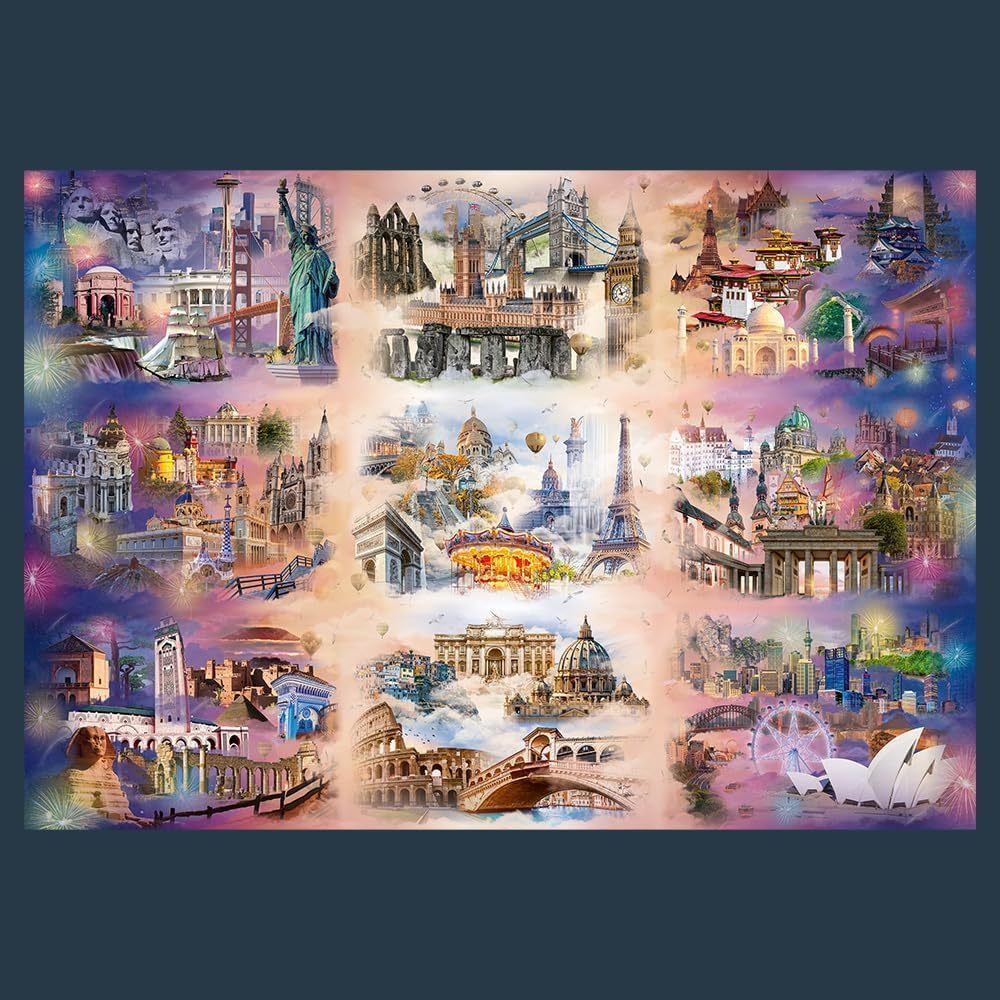 TREFL PRIME Jigsaw จิ๊กซอว์ 13500 ชิ้น Cities Beyond the Clouds (198.6x137.6 cm.) ผลิตนำเข้าจากยุโรป