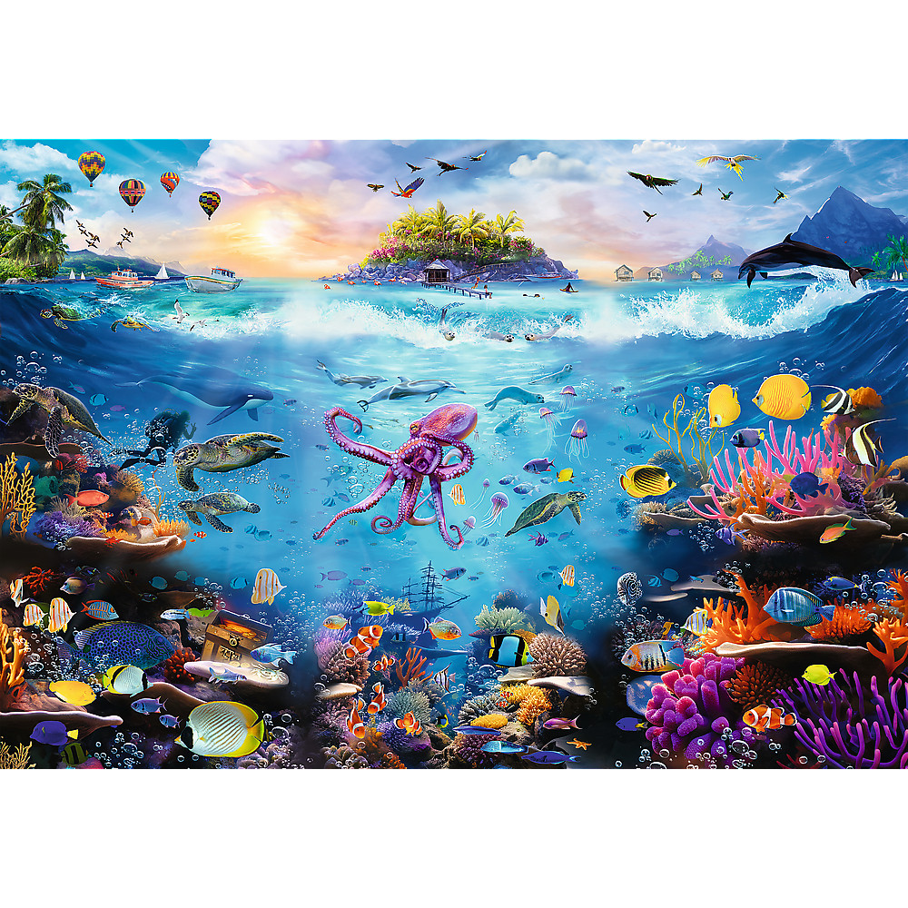 TREFL PRIME Jigsaw จิ๊กซอว์ 13500 ชิ้น Dive into Underwater Paradise (198.6 X 137.6 cm.) พร้อมส่ง