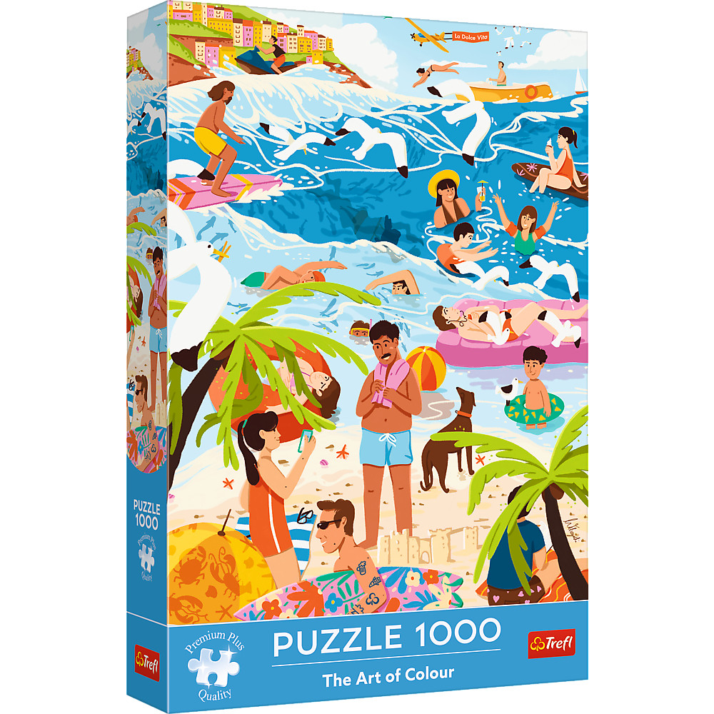 TREFL Premium Art of Colour Jigsaw จิ๊กซอว์ 1000 ชิ้น the Heat of the Holiday Season (48x68.3 cm.) ผลิตและนำเข้าจากยุโรป