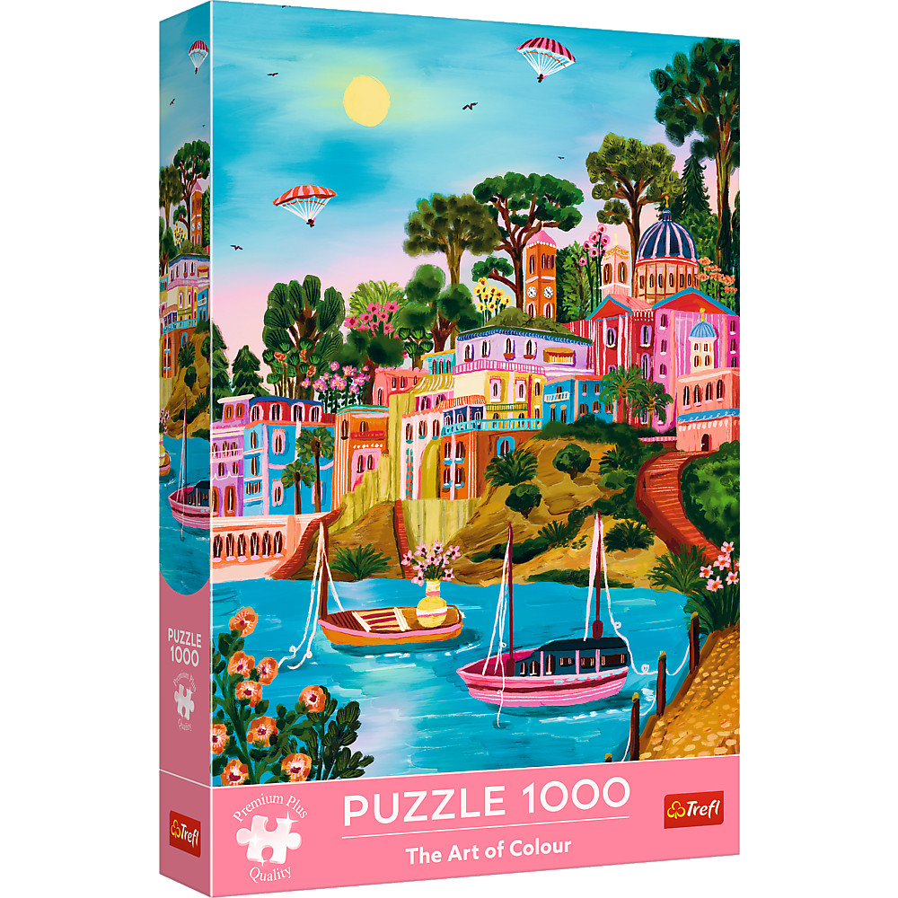 TREFL Premium Plus Art of Colour Jigsaw จิ๊กซอว์ 1000 ชิ้น Syros, Greece (48x68.3 cm.) ผลิตและนำเข้าจากยุโรป พร้อมส่ง