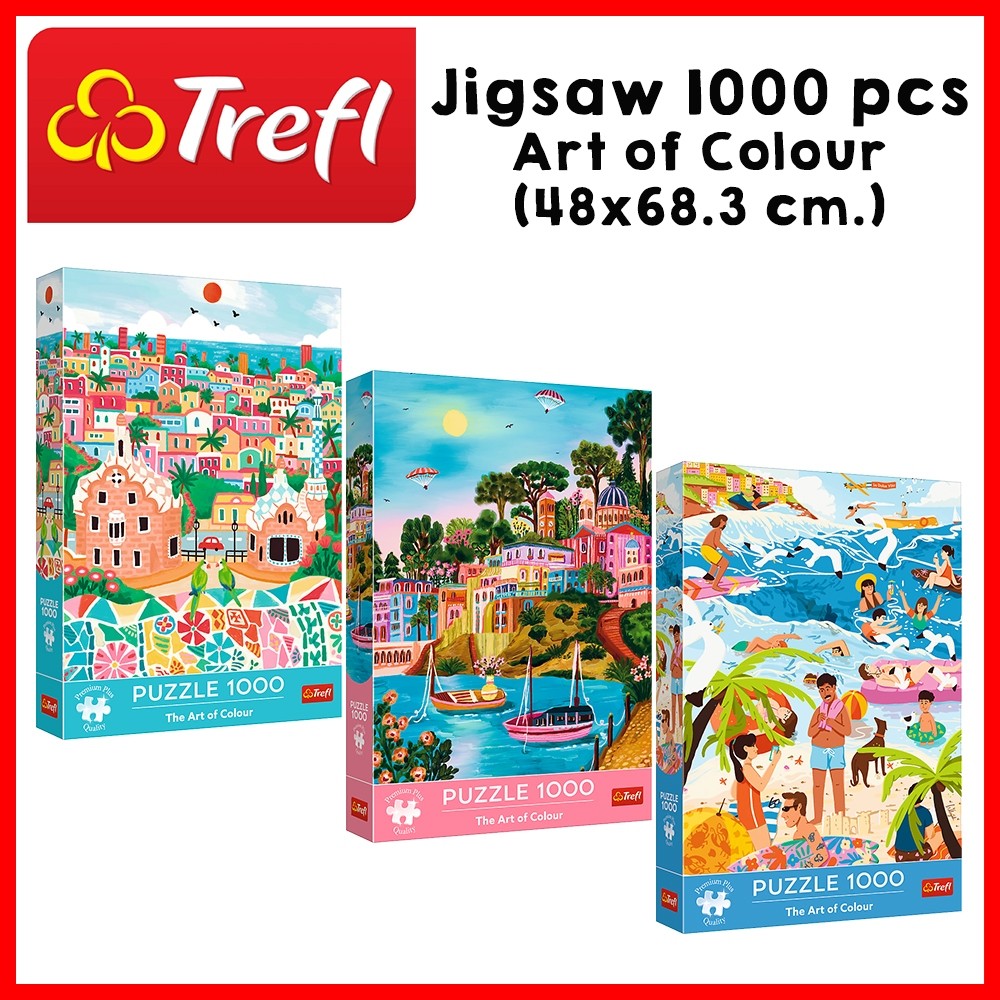 TREFL PP Art of Colour Jigsaw จิ๊กซอว์ จำนวน 1000 ชิ้น (48x68.3 cm.) ผลิตและนำเข้าจากยุโรป พร้อมส่ง