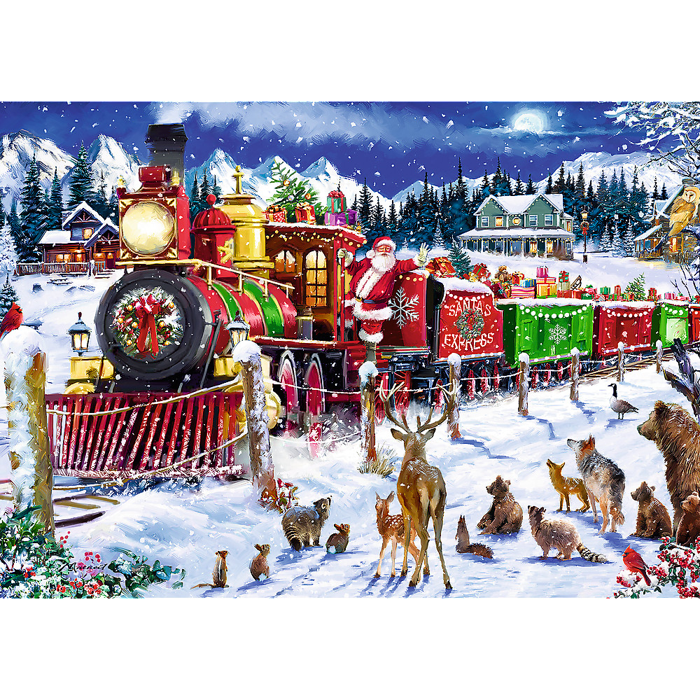 TREFL Jigsaw จิ๊กซอว์ คริสต์มาส Christmas Puzzles จำนวน 1000 ชิ้น (68.3x48 cm.) ผลิตและนำเข้าจากยุโรป พร้อมส่ง