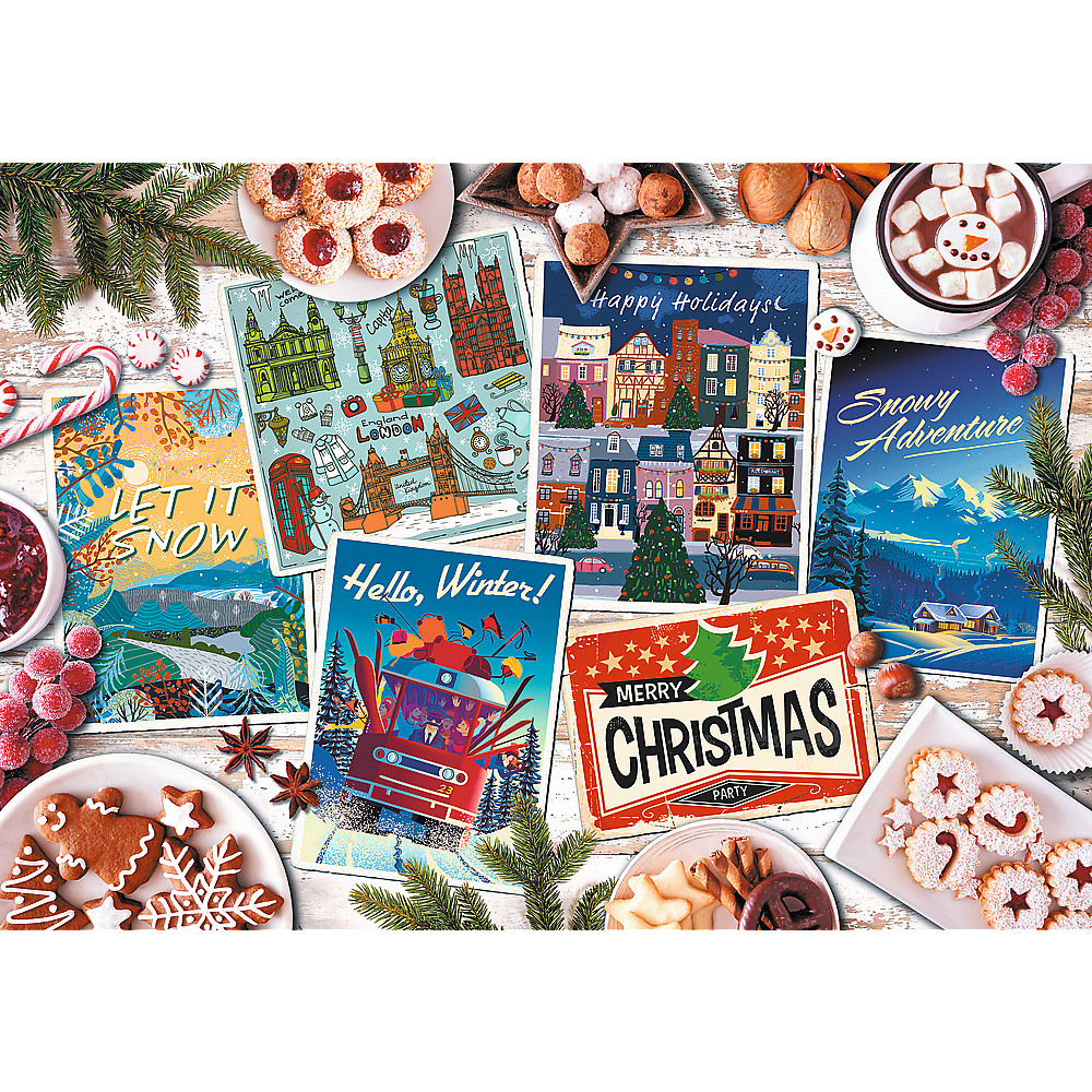 TREFL Jigsaw จิ๊กซอว์ คริสต์มาส Christmas Puzzles จำนวน 1000 ชิ้น (68.3x48 cm.) ผลิตและนำเข้าจากยุโรป พร้อมส่ง