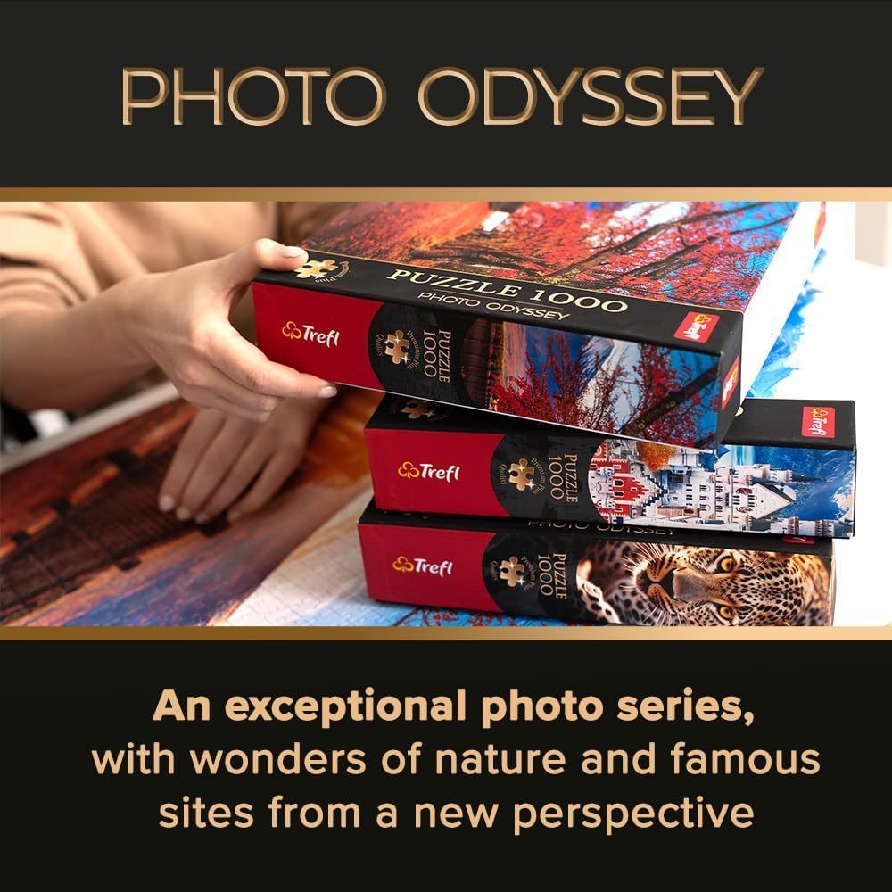 TREFL PP Photo Odyssey Jigsaw จิ๊กซอว์ 1000 ชิ้น รุ่น Neuschwanstein Castle, Germany (68.3x48 cm.) ผลิตและนำเข้าจากยุโรป