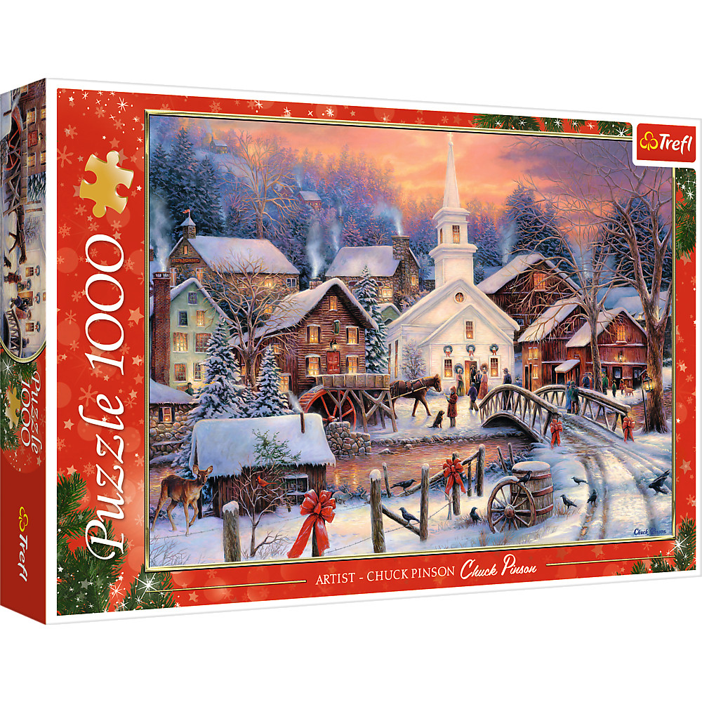 TREFL Jigsaw จิ๊กซอว์ คริสมาสต์ 1000 ชิ้น รุ่น White Christmas (68.3x48 cm.) ผลิตและนำเข้าจากยุโรป
