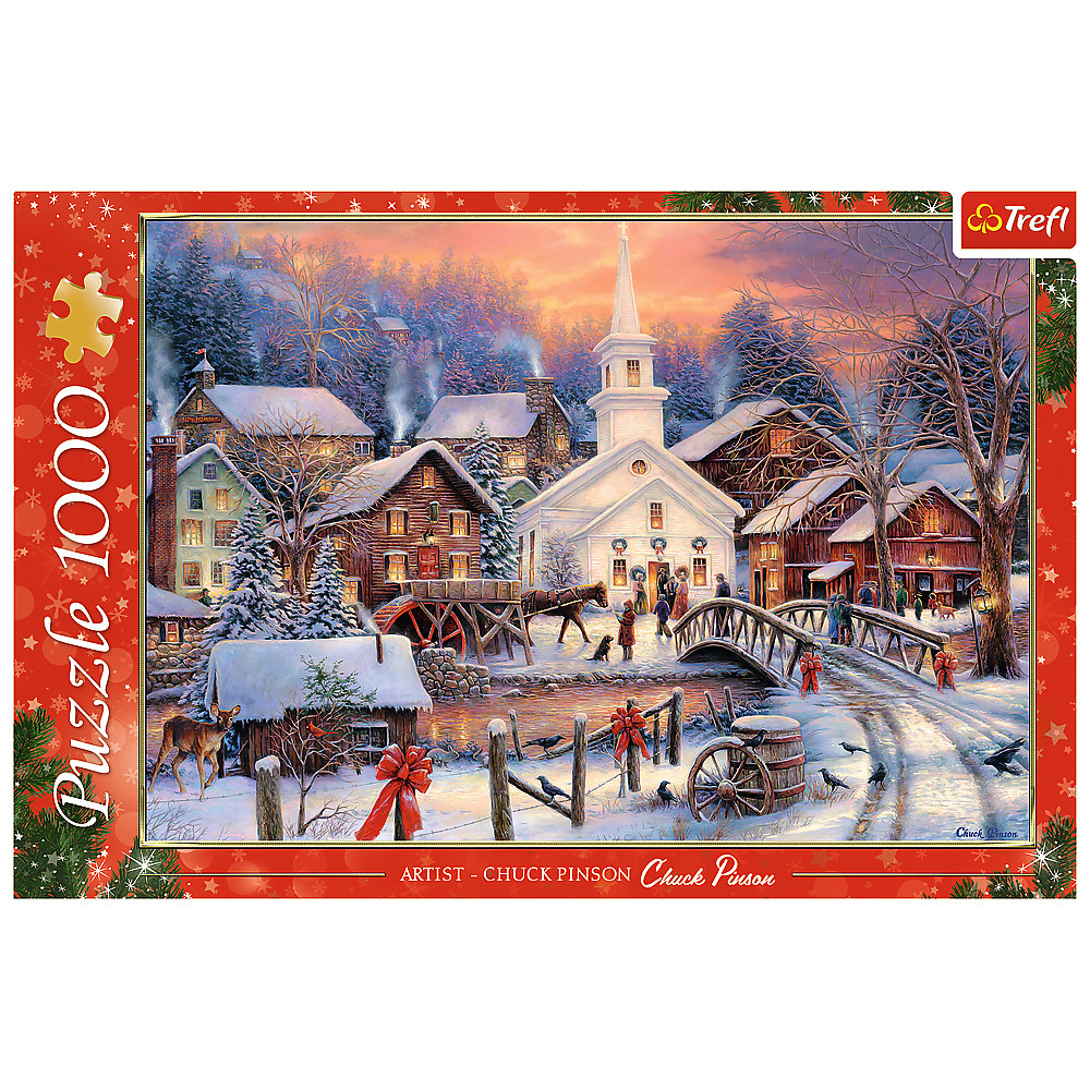 TREFL Jigsaw จิ๊กซอว์ คริสมาสต์ 1000 ชิ้น รุ่น White Christmas (68.3x48 cm.) ผลิตและนำเข้าจากยุโรป