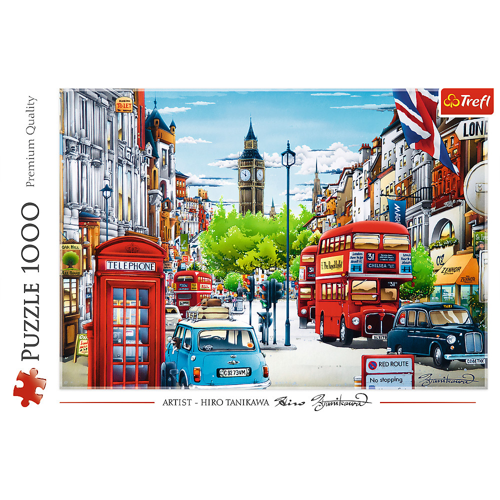 TREFL Jigsaw จิ๊กซอว์ 1000 ชิ้น รุ่น London Street (68.3x48 cm.) ผลิตและนำเข้าจากยุโรป พร้อมส่ง