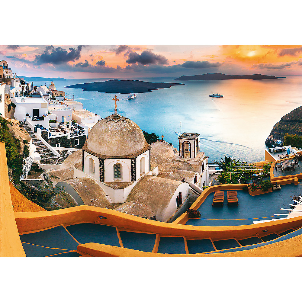 TREFL Jigsaw จิ๊กซอว์ 1000 ชิ้น รุ่น Fairytale Santorini (68.3x48 cm.) ผลิตนำเข้าจากยุโรป พร้อมส่ง