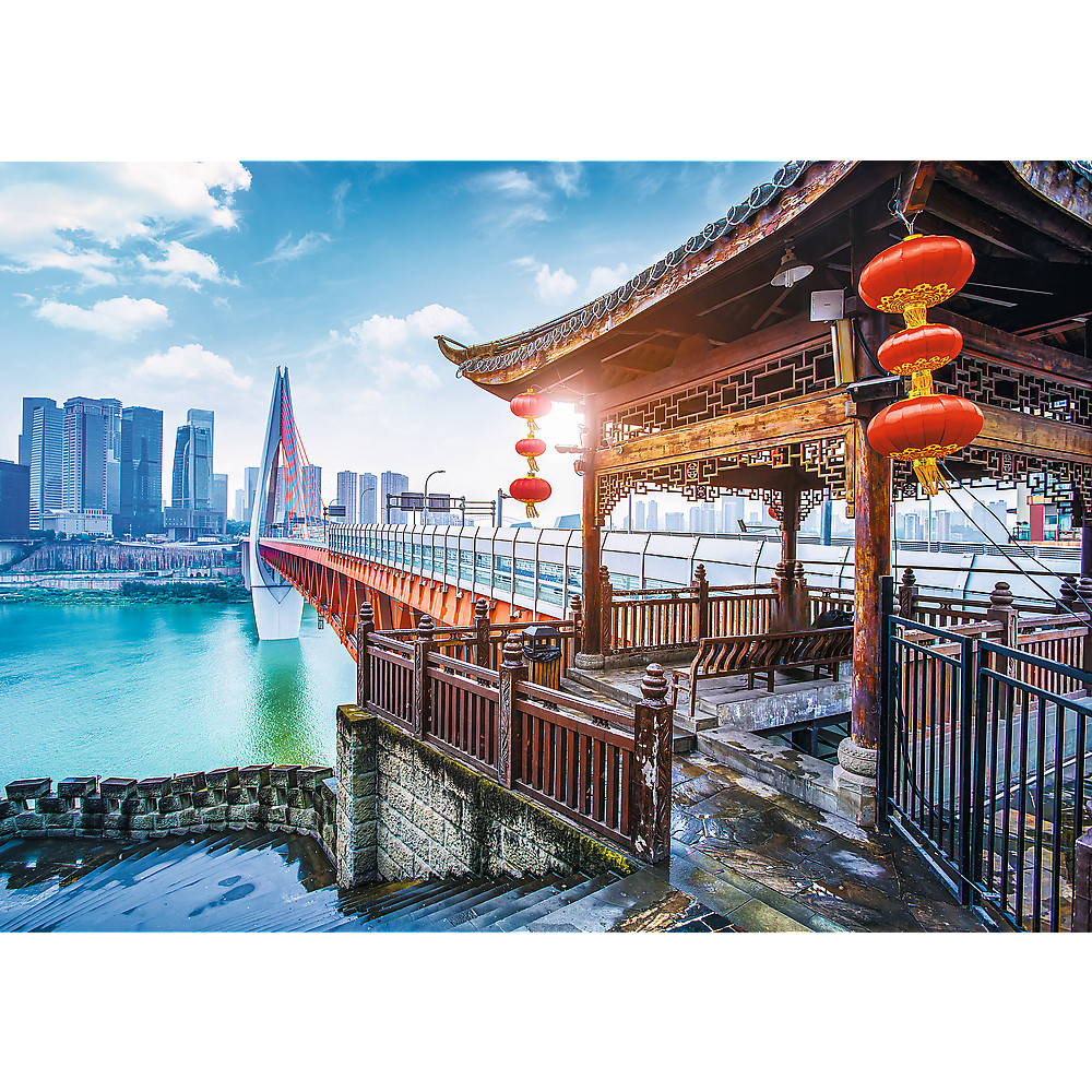 TREFL Jigsaw จิ๊กซอว์ จำนวน 1000 ชิ้น รุ่น Chongqping, China (68.3x48 cm.) นำเข้าจากยุโรป คุณภาพสูง พร้อมส่ง
