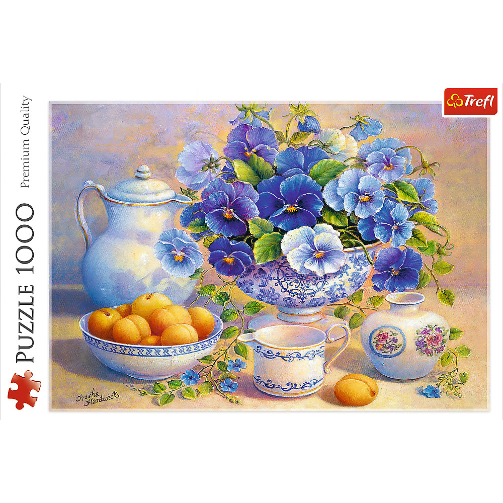 TREFL Jigsaw จิ๊กซอว์ จำนวน 1000 ชิ้น รุ่น Blue bouquet (68.3x48 cm.) ผลิตและนำเข้าจากยุโรป พร้อมส่ง