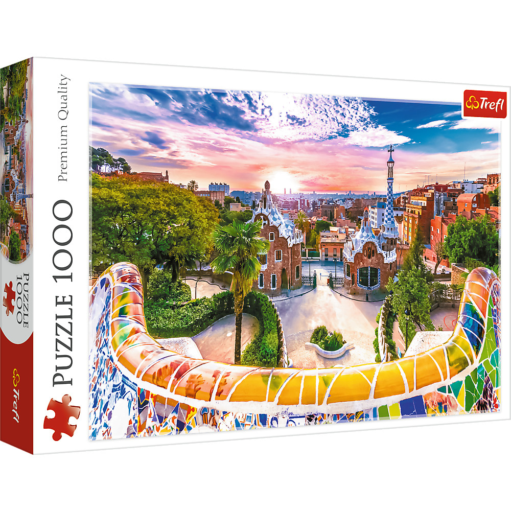 TREFL Jigsaw จิ๊กซอว์ จำนวน 1000 ชิ้น รุ่น Sunset over Barcelona, Spain (68.3x48 cm.) นำเข้าจากยุโรป พร้อมส่ง
