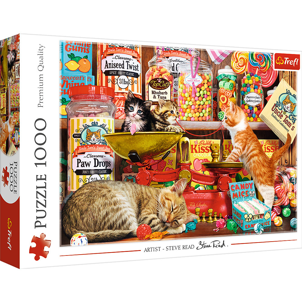 TREFL Jigsaw จิ๊กซอว์ แมว 1000 ชิ้น รุ่น Cat's Sweet (68.3x48 cm.) ผลิตและนำเข้าจากยุโรป พร้อมส่ง