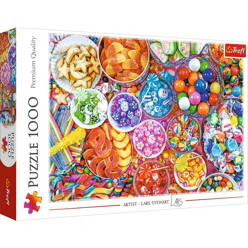 TREFL Jigsaw จิ๊กซอว์1000 ชิ้น รุ่น Delicious Sweets (68.3x48 cm.) ผลิตอละนำเข้าจากยุโรป พร้อมส่ง