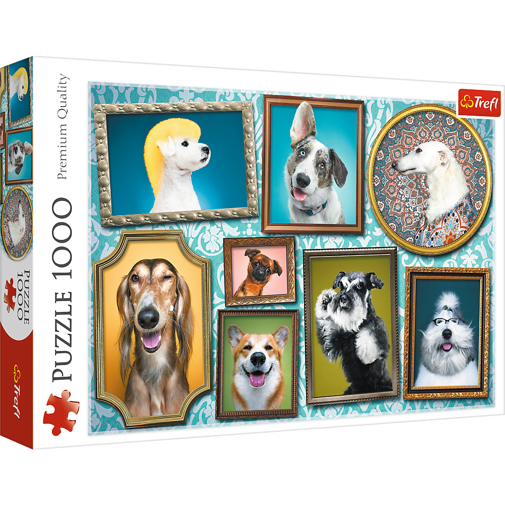 TREFL Jigsaw จิ๊กซอว์ จำนวน 1000 ชิ้น รุ่น Doggies Gallery (68.3x48 cm.) ผลิตและนำเข้าจากยุโรป