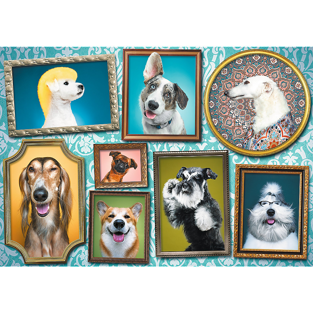 TREFL Jigsaw จิ๊กซอว์ จำนวน 1000 ชิ้น รุ่น Doggies Gallery (68.3x48 cm.) ผลิตและนำเข้าจากยุโรป