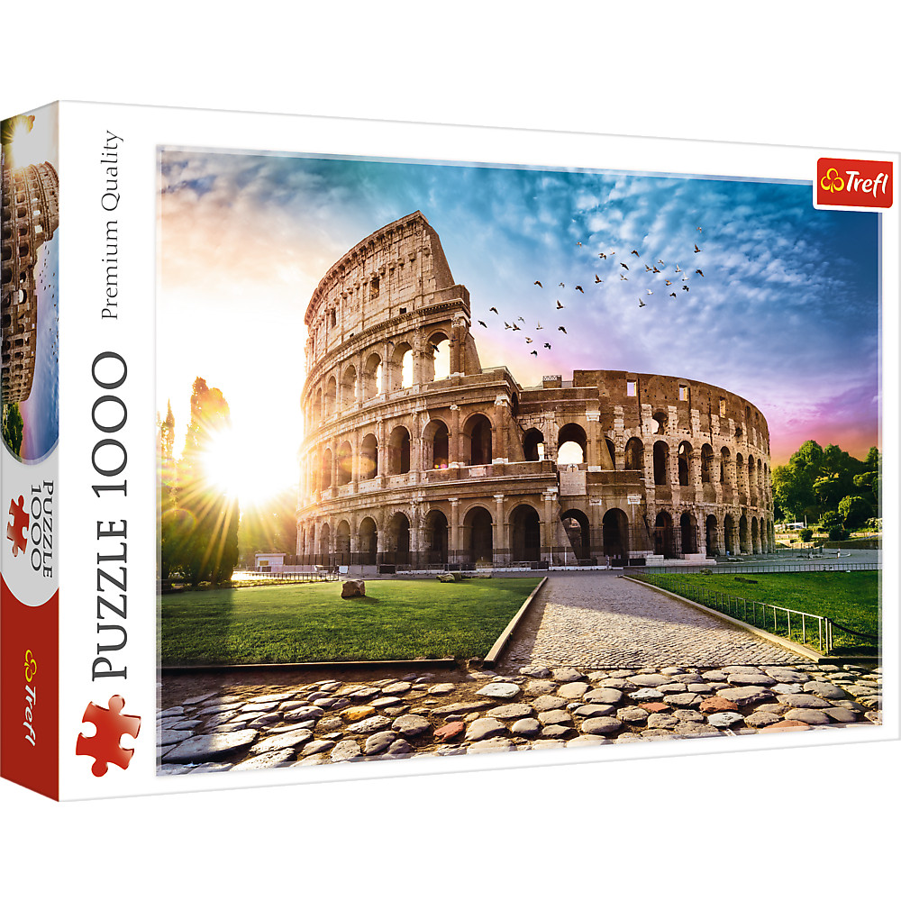 TREFL Jigsaw จิ๊กซอว์ จำนวน 1000 ชิ้น รุ่น Sun-drenched Colosseum (68.3x48 cm.) นำเข้าจากยุโรป คุณภาพสูง พร้อมส่ง