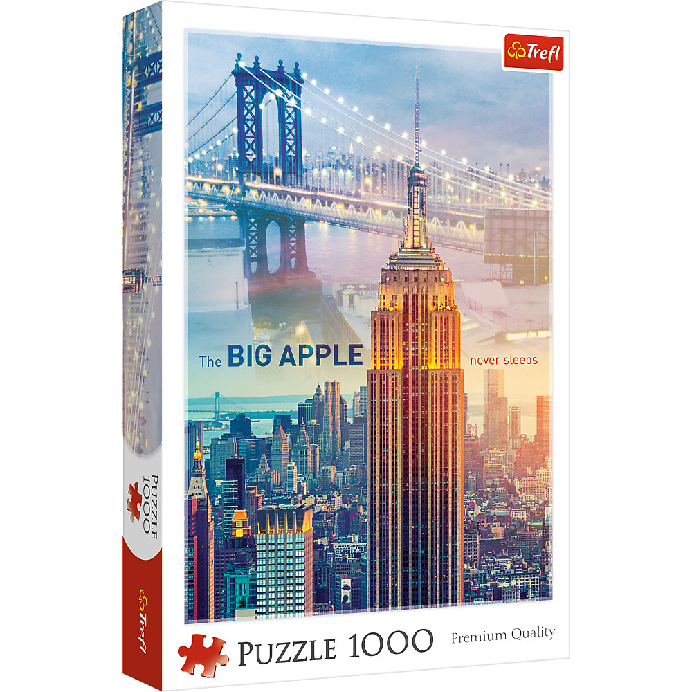 จิ๊กซอว์ จำนวน 1000 ชิ้น TREFL รุ่น New York at dawn (68.3x48 cm.) นำเข้าจากยุโรป คุณภาพสูง พร้อมส่ง